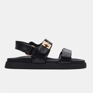 Steve Madden Black Mona Sandal - Size 9 - New In Box